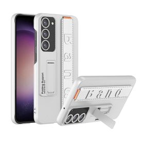 Zore Galaxy S23 Standlı El Tutacaklı Band Beyaz Cep Telefonu Kılıfı