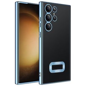 Zore Galaxy S23 Ultra Kamera Korumalı Logo Gösteren Omega Cep Telefonu Kılıfı