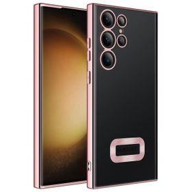 Zore Galaxy S23 Ultra Kamera Korumalı Logo Gösteren Omega Cep Telefonu Kılıfı