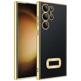 Zore Galaxy S23 Ultra Kamera Korumalı Logo Gösteren Omega Cep Telefonu Kılıfı