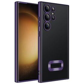 Zore Galaxy S23 Ultra Kamera Korumalı Logo Gösteren Omega Cep Telefonu Kılıfı