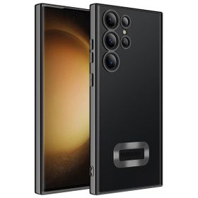 Zore Galaxy S23 Ultra Kamera Korumalı Logo Gösteren Omega Cep Telefonu Kılıfı