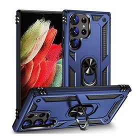Zore Galaxy S23 Ultra Vega Yüzüklü Standlı Zırh Cep Telefonu Kılıfı