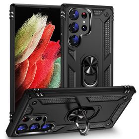 Zore Galaxy S23 Ultra Vega Yüzüklü Standlı Zırh Cep Telefonu Kılıfı
