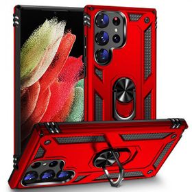 Zore Galaxy S23 Ultra Vega Yüzüklü Standlı Zırh Cep Telefonu Kılıfı