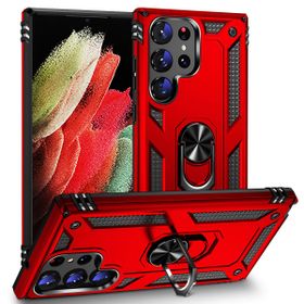Zore Galaxy S23 Ultra Vega Yüzüklü Standlı Zırh Cep Telefonu Kılıfı