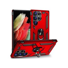 Zore Galaxy S23 Ultra Vega Yüzüklü Standlı Zırh Cep Telefonu Kılıfı