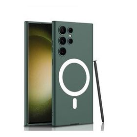 Zore Galaxy S23 Ultra Wireless Şarj Özellikli Kıpta Magsafe Silikon Cep Telefonu Kılıfı