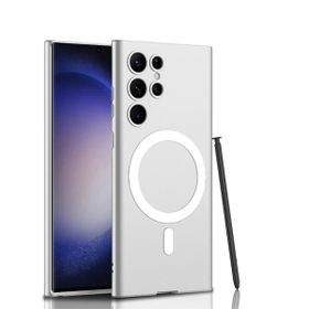 Zore Galaxy S23 Ultra Wireless Şarj Özellikli Kıpta Magsafe Silikon Cep Telefonu Kılıfı