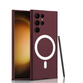 Zore Galaxy S23 Ultra Wireless Şarj Özellikli Kıpta Magsafe Silikon Cep Telefonu Kılıfı