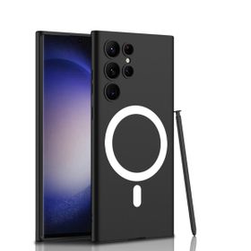 Zore Galaxy S23 Ultra Wireless Şarj Özellikli Kıpta Magsafe Silikon Cep Telefonu Kılıfı