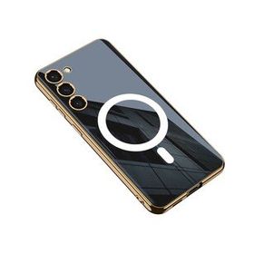 Zore Galaxy S23 Wireless Şarj Özellikli Kenarları Elektroplating Kaplama Aynalı Kent Cep Telefonu Kılıfı