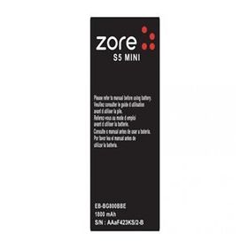 Zore Galaxy S5 Mini A Kalite Uyumlu Batarya