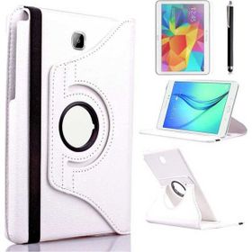 Zore Galaxy Tab A T580 10.1 Dönebilen Standlı - Beyaz Kılıf