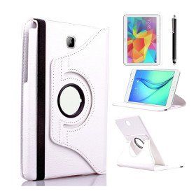 Zore Galaxy Tab A T580 10.1 Dönebilen Standlı - Beyaz Kılıf