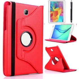 Zore Galaxy Tab A T580 10.1 Dönebilen Standlı - Kırmızı Kılıf