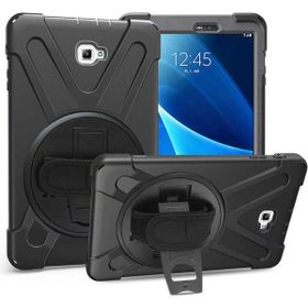 Zore Galaxy Tab A T580 10.1 Zore Defender Standlı Koruyucu - Siyah Kılıf