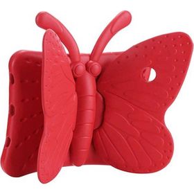 Zore Galaxy Tab A8 10.5 SM-X200 2021 Butterfly Standlı - Kırmızı Kılıf