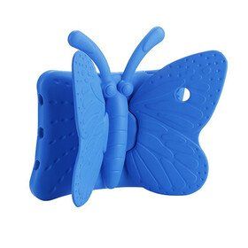 Zore Galaxy Tab A8 10.5 SM-X200 2021 Butterfly Standlı - Mavi Kılıf