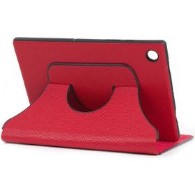 Zore Galaxy Tab A8 10.5 SM-X200 2021 Fest Dönebilen Standlı - Kırmızı Kılıf