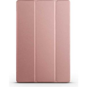 Zore Galaxy Tab A8 10.5 SM-X200 2021 Smart Cover Standlı 1-1 - Rose Gold Kılıf