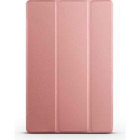 Zore Galaxy Tab A8 10.5 SM-X200 2021 Smart Cover Standlı 1-1 - Rose Gold Kılıf