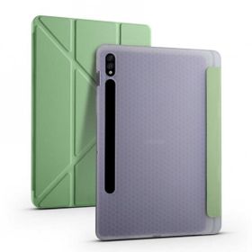 Zore Galaxy Tab S7 T870 Tri Folding Kalem Bölmeli Standlı Kılıf