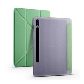 Zore Galaxy Tab S7 T870 Tri Folding Kalem Bölmeli Standlı Kılıf