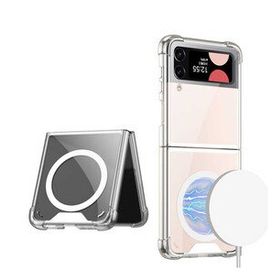 Zore Galaxy Z Flip 3 Wireless Şarj Özellikli Airbagli Kıpta Anti Shock Magsafe Kapak Kılıf