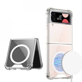 Zore Galaxy Z Flip 3 Wireless Şarj Özellikli Airbagli Kıpta Anti Shock Magsafe Kapak Kılıf
