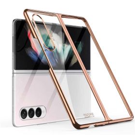 Zore Galaxy Z Fold 3 Kıpta Metal Görünümlü İnce Tablet Kılıf