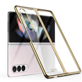 Zore Galaxy Z Fold 3 Kıpta Metal Görünümlü İnce Tablet Kılıf