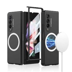 Zore Galaxy Z Fold 3 Wireless Şarj Özellikli Kıpta Magsafe Kapak Kılıf