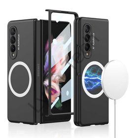 Zore Galaxy Z Fold 3 Wireless Şarj Özellikli Kıpta Magsafe Kapak Kılıf