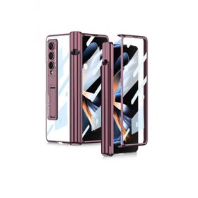 Zore Galaxy Z Fold 4 Kıpta Standlı Kalem Bölmeli Kapak Kılıf