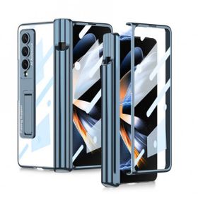 Zore Galaxy Z Fold 4 Kıpta Standlı Kalem Bölmeli Kapak Kılıf