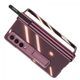 Zore Galaxy Z Fold 4 Kıpta Standlı Kalem Bölmeli Kapak Kılıf