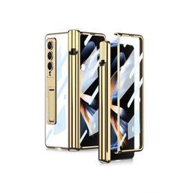 Zore Galaxy Z Fold 4 Kıpta Standlı Kalem Bölmeli Kapak Kılıf