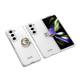 Zore Galaxy Z Fold 5 Kıpta Yüzüklü Flip Sert Cep Telefonu Kılıfı