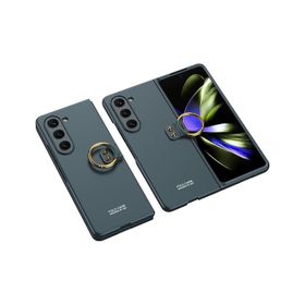 Zore Galaxy Z Fold 5 Kıpta Yüzüklü Flip Sert Cep Telefonu Kılıfı