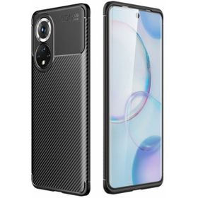 Zore Huawei Honor 50 Siyah Karbon Serisi Mat Fiber Silikon Negro Kapak Kılıf