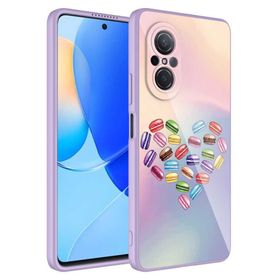 Zore Huawei Nova 9 SE Kamera Korumalı Desenli Sert Silikon Epoksi Kapak Kılıf