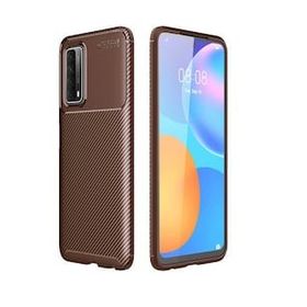 Zore Huawei P Smart 2021 Karbon Tasarım Negro Silikon Cep Telefonu Kılıfı