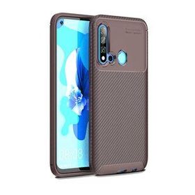 Zore Huawei P20 Lite 2019 Karbon Tasarım Negro Silikon Cep Telefonu Kılıfı