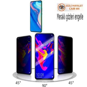 Zore Huawei Y9 Prime 2019 Zore New 5d Privacy Temperli Ekran Koruyucu