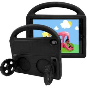 Zore iPad 10.2 9. Nesil Tekerlek Standlı Eva Silikon - Siyah Kılıf