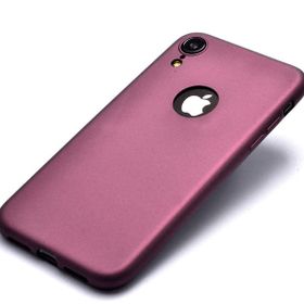 Zore iPhone XR 6.1 Thin Premium Kapak Mürdüm Silikon Kılıf