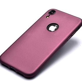 Zore iPhone XR 6.1 Thin Premium Kapak Mürdüm Silikon Kılıf