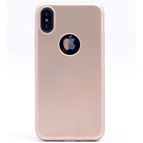 Zore iPhone XS Max 6.5 Premier Silikon Kapak Gold Kılıf