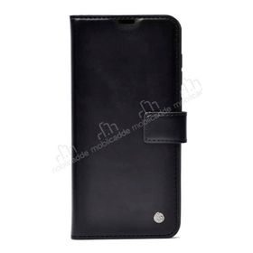 Zore Kar Deluxe Oppo A54 4G Kapaklı Cüzdanlı Siyah Deri Kılıf